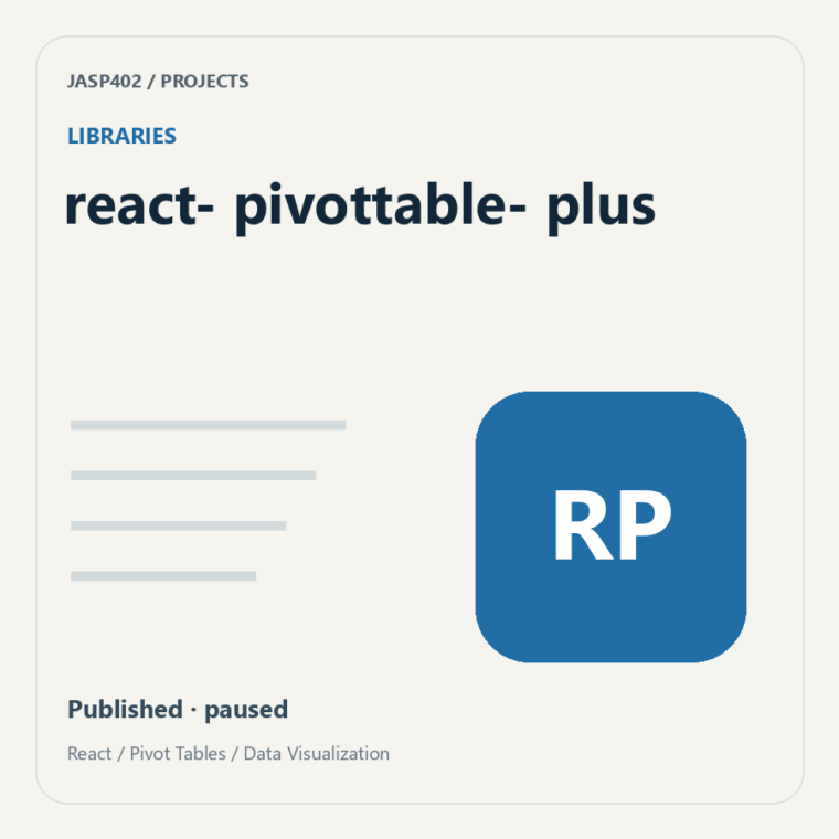 react-pivottable-plus project cover