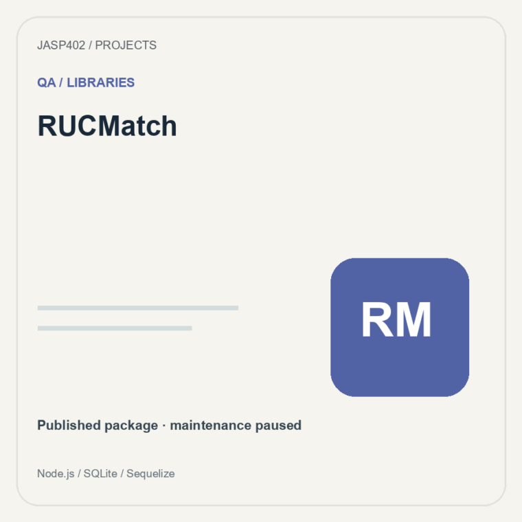 RUCMatch project cover